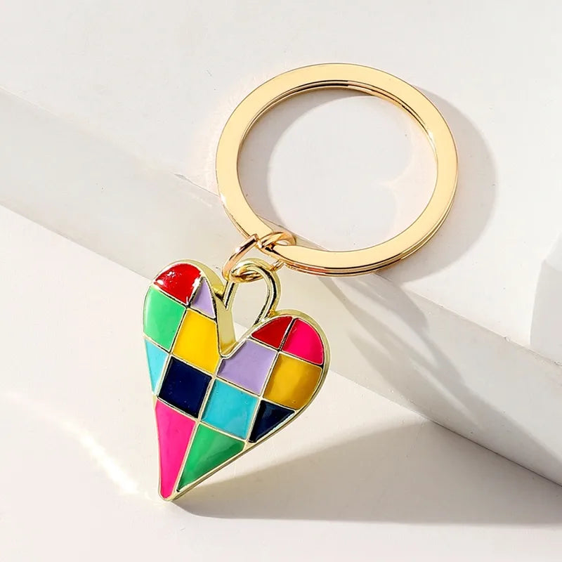 Mosaic Heart Keychain