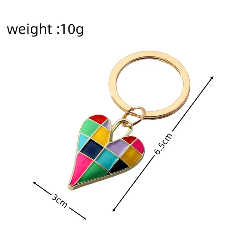 Mosaic Heart Keychain