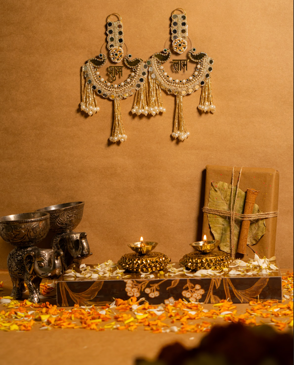Pearl Tassel Shubh Labh Set