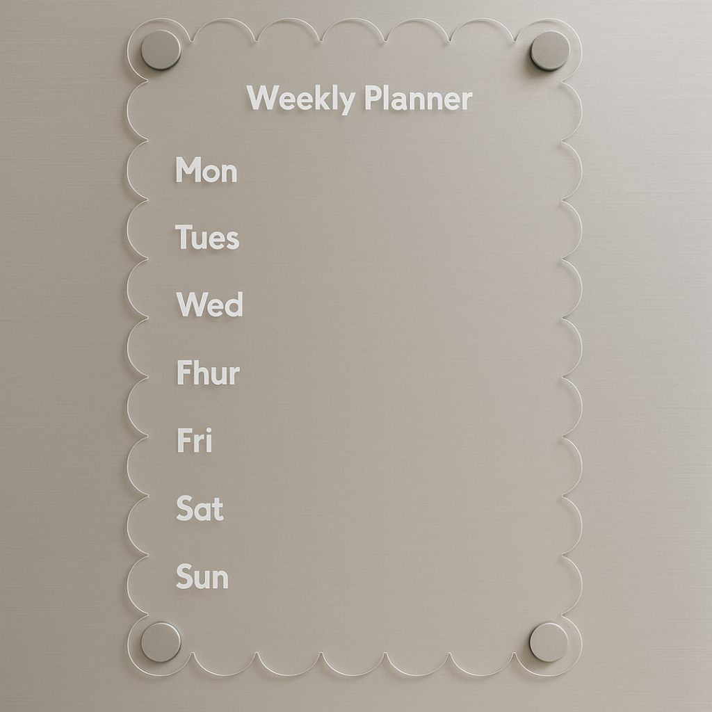 Weekly Wave Acrylic Planner