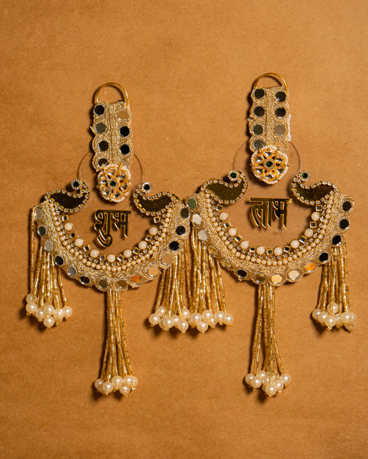 Pearl Tassel Shubh Labh Set