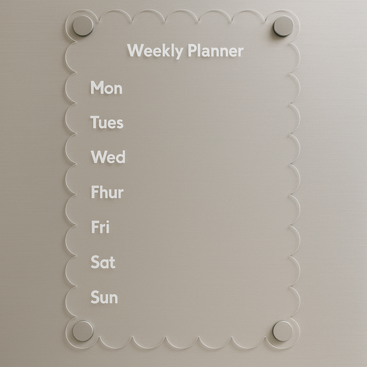 Weekly Wave Acrylic Planner